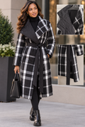 The Uptown Plaid Wrap Coat