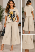 Sculpted Wide-Leg Pant