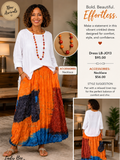 Vibrant Crinkle Dress - LB-JO13