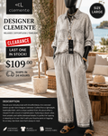 Designer Clemente Oversized Washed Set