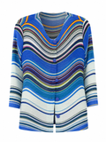 Flowing Horizons Pleated Jacket