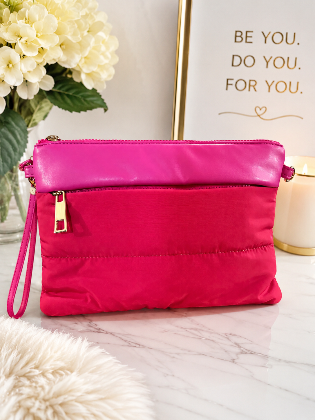 Pink Velocity Convertible Clutch