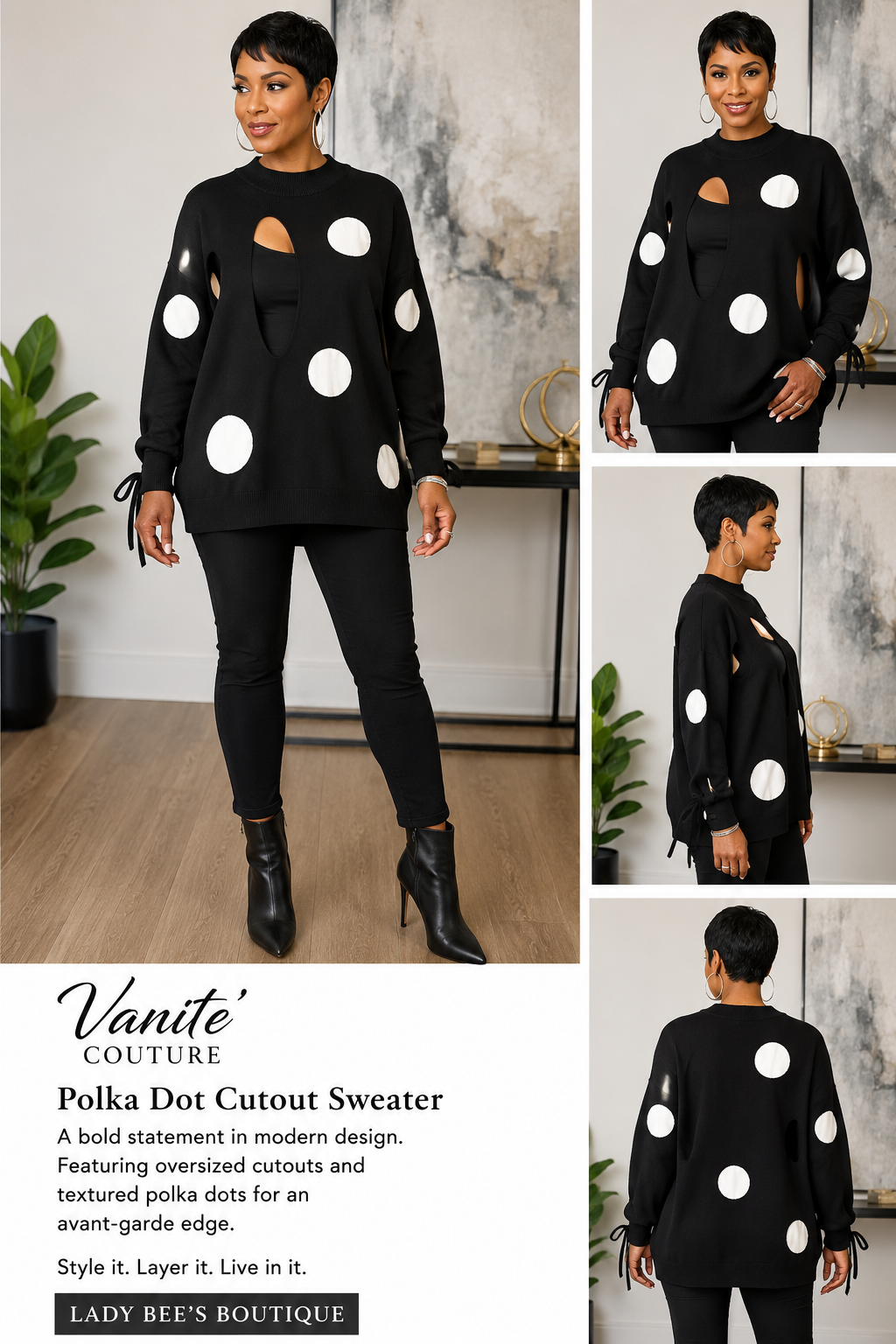 Vanité Couture | Midnight Eclipse Sweater