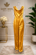 GOLDEN GLOW SATIN JUMPSUIT