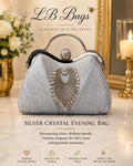 Silver Crystal Evening Bag
