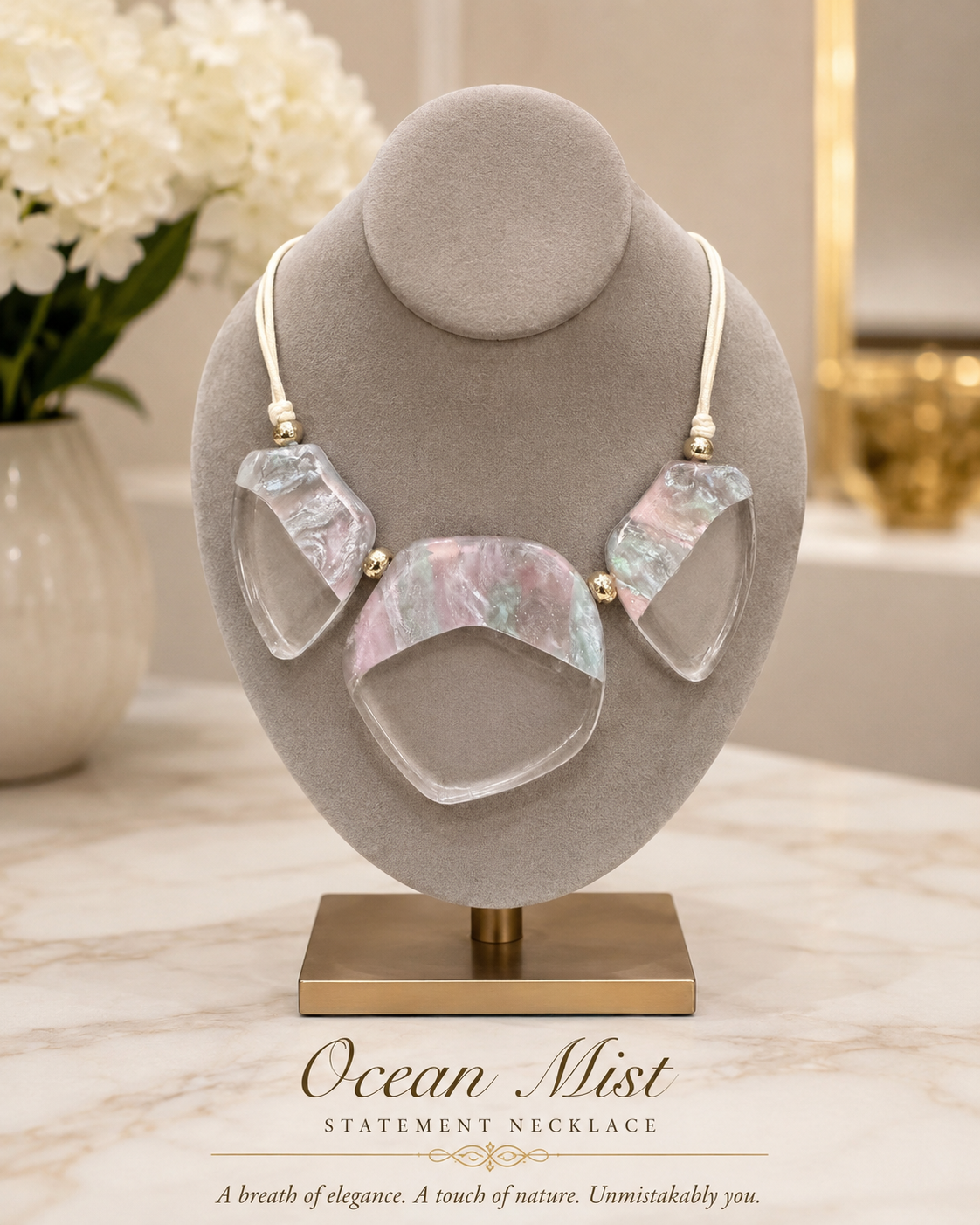Ocean Mist Statement Necklace