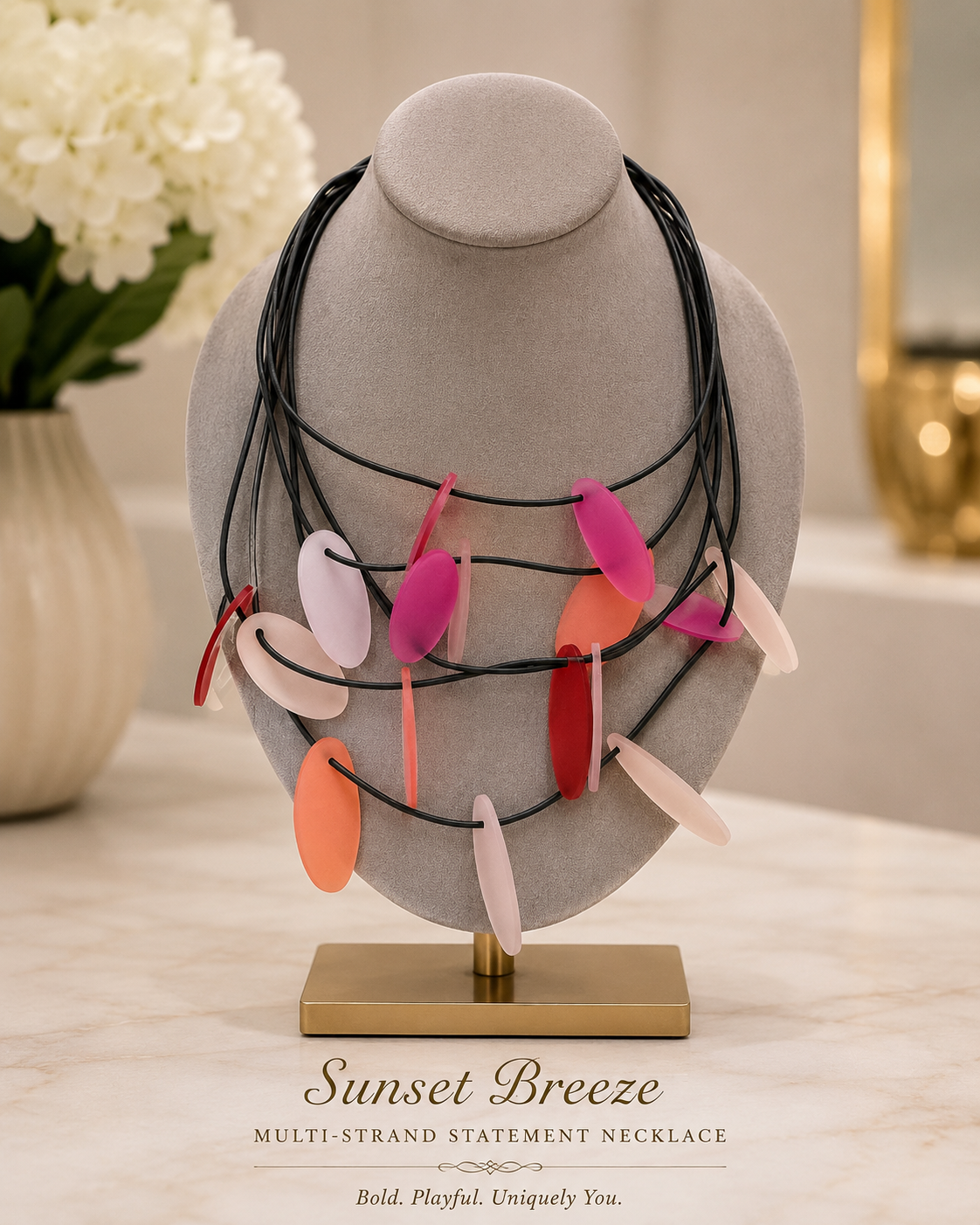 Sunset Breeze Statement Necklace
